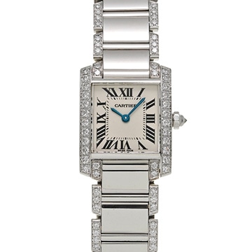 カルティエ タンク フランセーズ SM WE1002SF シルバー レディース 時計 【中古】【wristwatch】