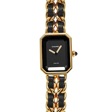 シャネル プルミエール M H0001 ブラック レディース 時計 【中古】【wristwatch】
