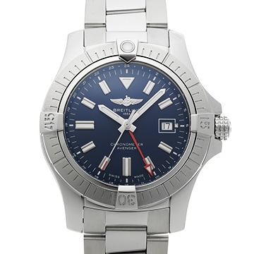 ブライトリング アベンジャー オートマチック GMT 45 A32395101C1A1 ブルー メンズ 時計 【中古】【wristwatch】