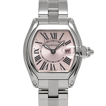 カルティエ ロードスター SM W62017V3 ピンク レディース 時計 【中古】【wristwatch】
