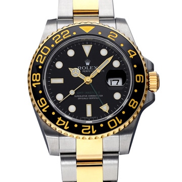 ロレックス GMTマスターII 116713LN ブラック メンズ 時計 【中古】【wristwatch】