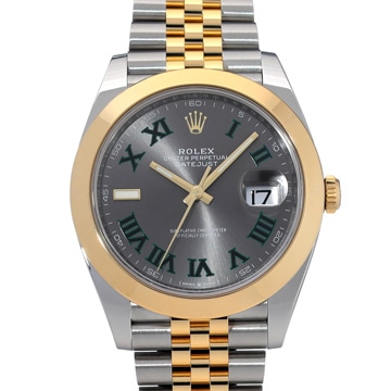 ロレックス デイトジャスト 41 126303 スレート メンズ 時計 【中古】【wristwatch】