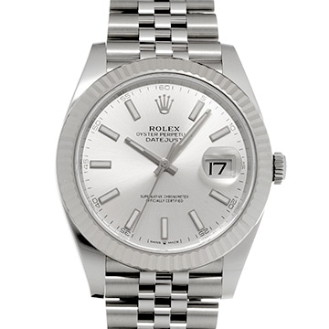 ロレックス デイトジャスト 41 126334 シルバー メンズ 時計 【中古】【wristwatch】