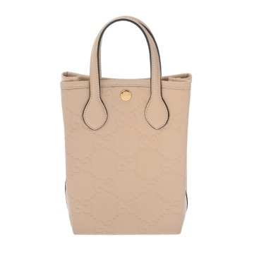 グッチ GGマーモント GGスーパーミニバッグ  ベージュ 790133 GGエンボス レディース バッグ 【中古】【bag】