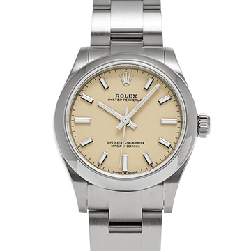 ロレックス オイスターパーペチュアル 31 277200 ベージュ ユニセックス 時計 【中古】【wristwatch】