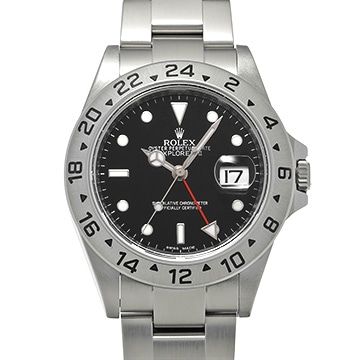 ロレックス エクスプローラーII 16570 ブラック メンズ 時計 【中古】【wristwatch】