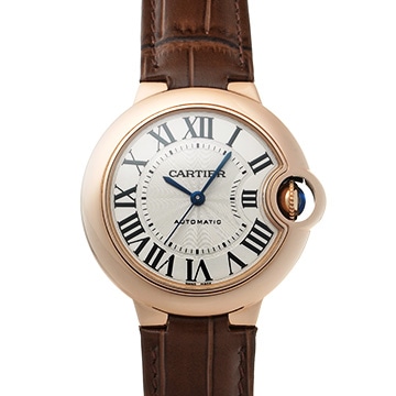 カルティエ バロン ブルー ドゥ カルティエ 33mm W6920097 シルバー レディース 時計 【中古】【wristwatch】