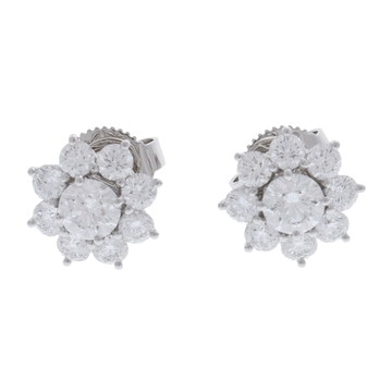 ハリー ウィンストン サンフラワー ピアス スモール シルバー EADPNAPOSF Pt950プラチナ レディース ジュエリー 【中古】【jewelry】