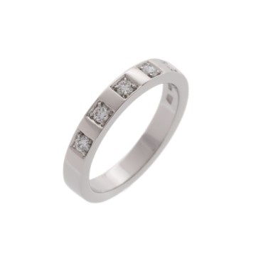 ブルガリ マリーミー リング 5Pダイヤ #9 シルバー 336851 Pt950プラチナ レディース ジュエリー 【中古】【jewelry】
