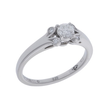 カルティエ バレリーナ リング #50 シルバー Pt950プラチナ レディース ジュエリー 【中古】【jewelry】