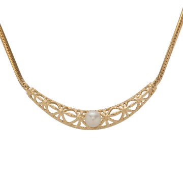 ミキモト デザイン ネックレス ゴールド K18イエローゴールド YG レディース ジュエリー 【中古】【jewelry】