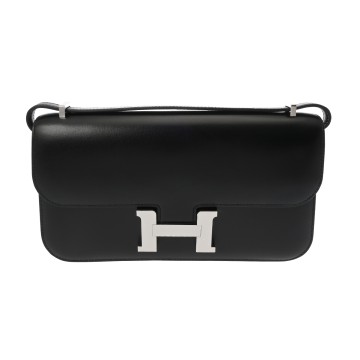 エルメス コンスタンス エラン ミロワール ブラック ボックスカーフ レディース バッグ 【中古】【bag】