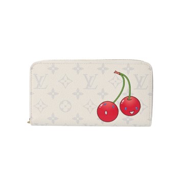 ルイ ヴィトン モノグラムチェリー LV×TM ジッピーウォレット ブラン M81864 モノグラムキャンバス ユニセックス 財布 【未使用】【purse】