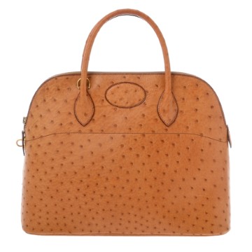 エルメス ボリード 37 ナチュラル オーストリッチ レディース バッグ 【中古】【bag】