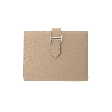 エルメス ベアン コンパクト トレンチ ヴォーエプソン レディース 財布 【中古】【purse】