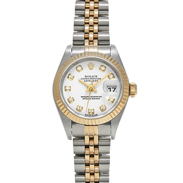ロレックス デイトジャスト 79173G ホワイト/ダイヤモンド レディース 時計 【中古】【wristwatch】