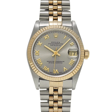 ロレックス デイトジャスト 68273 グレー ユニセックス 時計 【中古】【wristwatch】