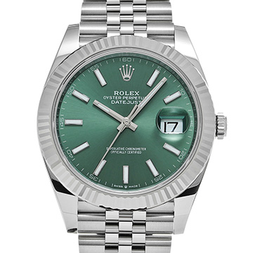 ロレックス デイトジャスト 41 126334 ミントグリーン メンズ 時計 【新品】【wristwatch】