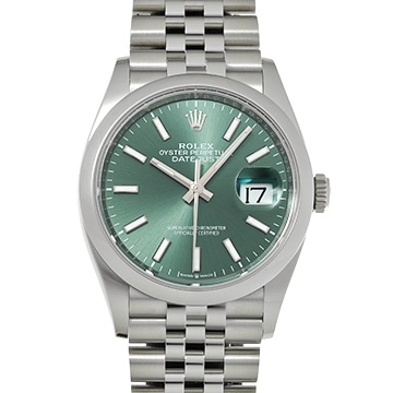ロレックス デイトジャスト 36 126200 ミントグリーン メンズ 時計 【中古】【wristwatch】