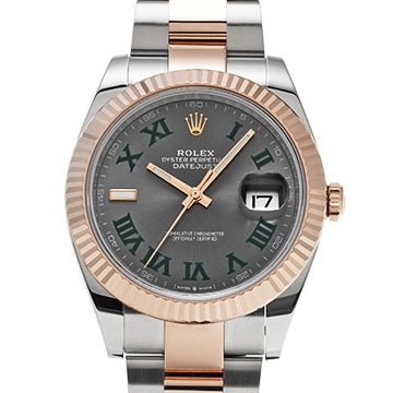 ロレックス デイトジャスト 41 126331 スレート メンズ 時計 【中古】【wristwatch】
