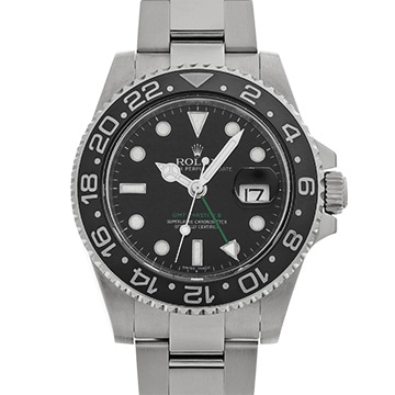 ロレックス GMTマスターII 116710LN ブラック メンズ 時計 【中古】【wristwatch】