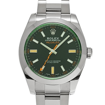 ロレックス ミルガウス 116400GV ブラック メンズ 時計 【中古】【wristwatch】