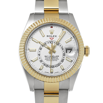 ロレックス スカイドゥエラー 326933 インテンスホワイト メンズ 時計 【中古】【wristwatch】