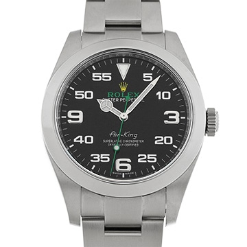 ロレックス エアキング 116900 ブラック メンズ 時計 【中古】【wristwatch】