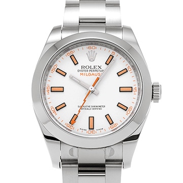 ロレックス ミルガウス 116400 ホワイト メンズ 時計 【中古】【wristwatch】