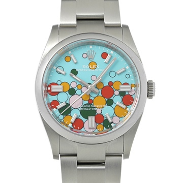 ロレックス オイスターパーペチュアル 36 126000 ターコイズブルー セレブレーションモチーフ メンズ 時計 【中古】【wristwatch】