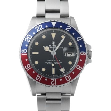 ロレックス GMTマスター 16750 ブラック メンズ 時計 【中古】【wristwatch】