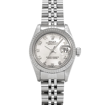 ロレックス デイトジャスト 69174NA ピンクシェル レディース 時計 【中古】【wristwatch】
