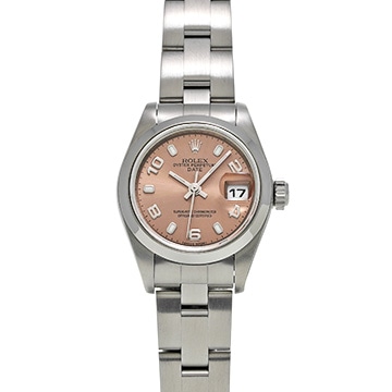 ロレックス オイスターパーペチュアル デイト 79160 ピンク レディース 時計 【中古】【wristwatch】