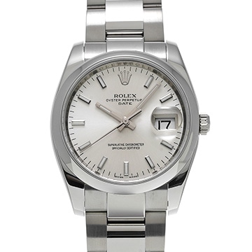 ロレックス オイスターパーペチュアル デイト 115200 シルバー メンズ 時計 【中古】【wristwatch】