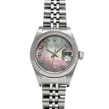 ロレックス デイトジャスト 79174NA ブラックシェル レディース 時計 【中古】【wristwatch】