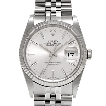 ロレックス デイトジャスト 36 16234 シルバー メンズ 時計 【中古】【wristwatch】