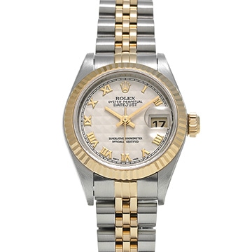 ロレックス デイトジャスト 79173 アイボリーピラミッド レディース 時計 【中古】【wristwatch】