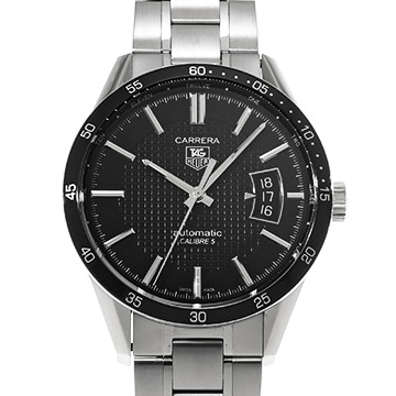 タグ ホイヤー カレラ キャリバー5 WV211M.BA0787 ブラック メンズ 時計 【中古】【wristwatch】
