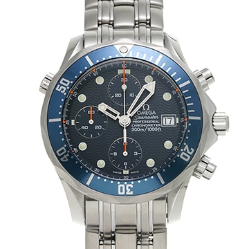 オメガ シーマスター プロフェッショナル 300 クロノグラフ 2599.80 ブルー メンズ 時計 【中古】【wristwatch】