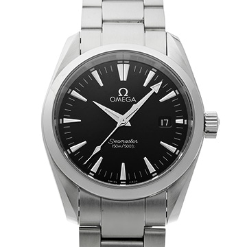 オメガ シーマスター アクアテラ クォーツ 2518.50 ブラック メンズ 時計 【中古】【wristwatch】