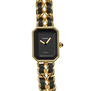 シャネル プルミエール M H0001 ブラック レディース 時計 【中古】【wristwatch】