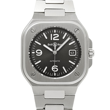 ベル＆ロス BR 05 ブラックスチール BR05A-BL-ST/SST ブラック メンズ 時計 【中古】【wristwatch】