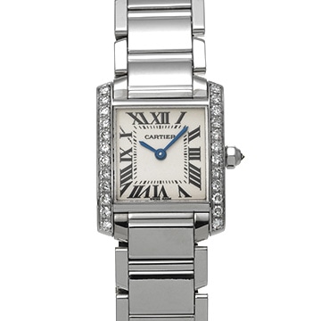 カルティエ タンク フランセーズ SM WE1002S3 シルバー レディース 時計 【中古】【wristwatch】