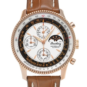 ブライトリング ナビタイマー モンブリラン オリンパス R191G23WBA シルバー/ブラック メンズ 時計 【中古】【wristwatch】