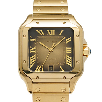 カルティエ サントス ドゥ カルティエ LM WGSA0095 ブラウン メンズ 時計 【中古】【wristwatch】