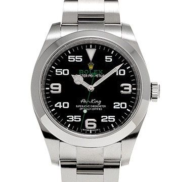 ロレックス エアキング 116900 ブラック メンズ 時計 【中古】【wristwatch】