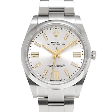 ロレックス オイスターパーペチュアル 41 124300 シルバー メンズ 時計 【中古】【wristwatch】