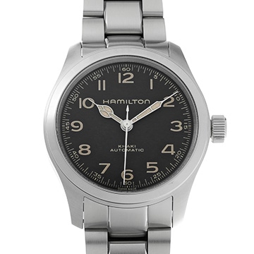 ハミルトン カーキ フィールド マーフ H70405130 ブラック メンズ 時計 【中古】【wristwatch】