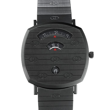 グッチ グリップ 157.3 ブラック メンズ 時計 【中古】【wristwatch】
