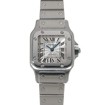 カルティエ サントス ガルベ SM W20054D6 シルバー レディース 時計 【中古】【wristwatch】